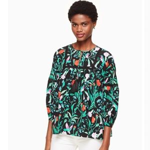 Kate Spade Jardin Lace Inset Top